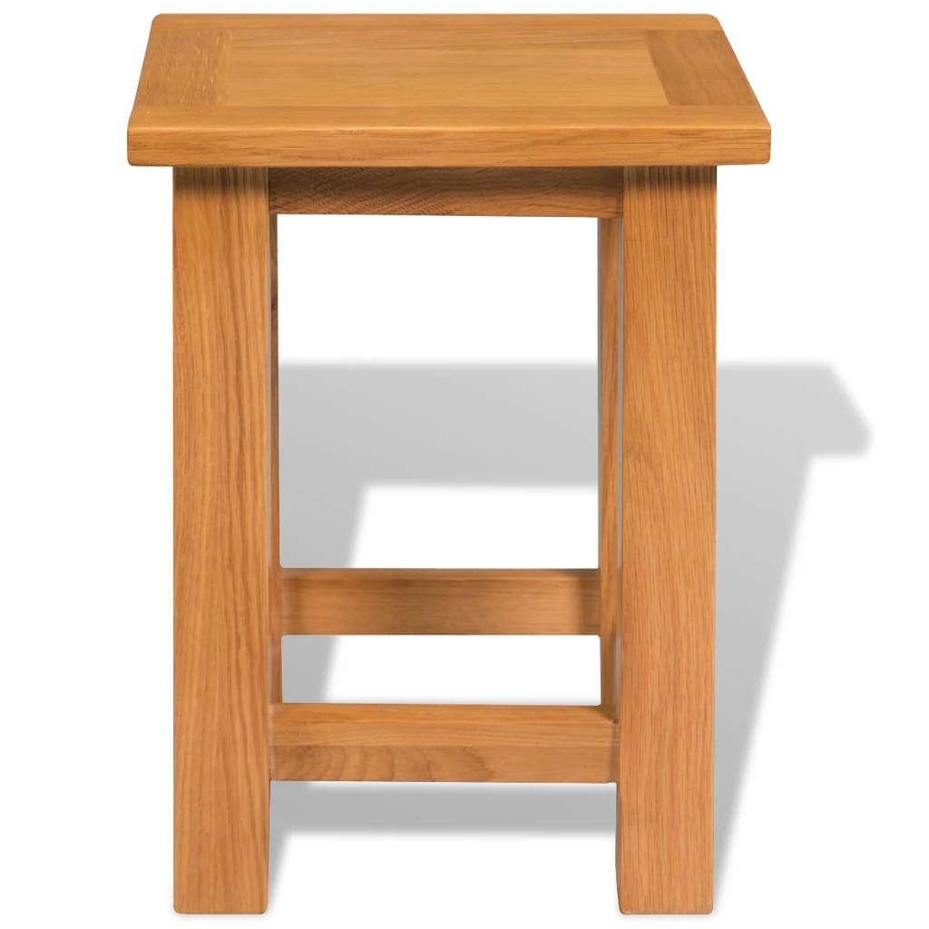Side table 27x24x37 cm solid oak