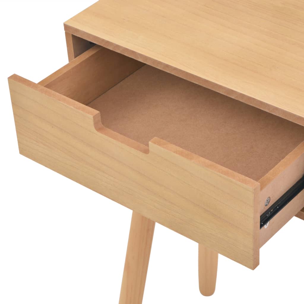 Console table solid pine 80x30x72 cm brown
