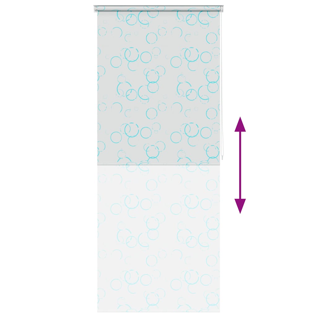 Rullgardin för dusch 80x240 cm bubbla