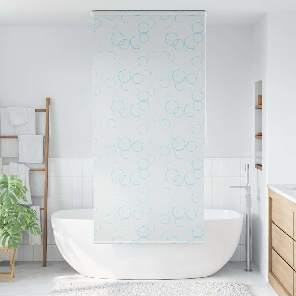 Rullgardin för dusch 80x240 cm bubbla