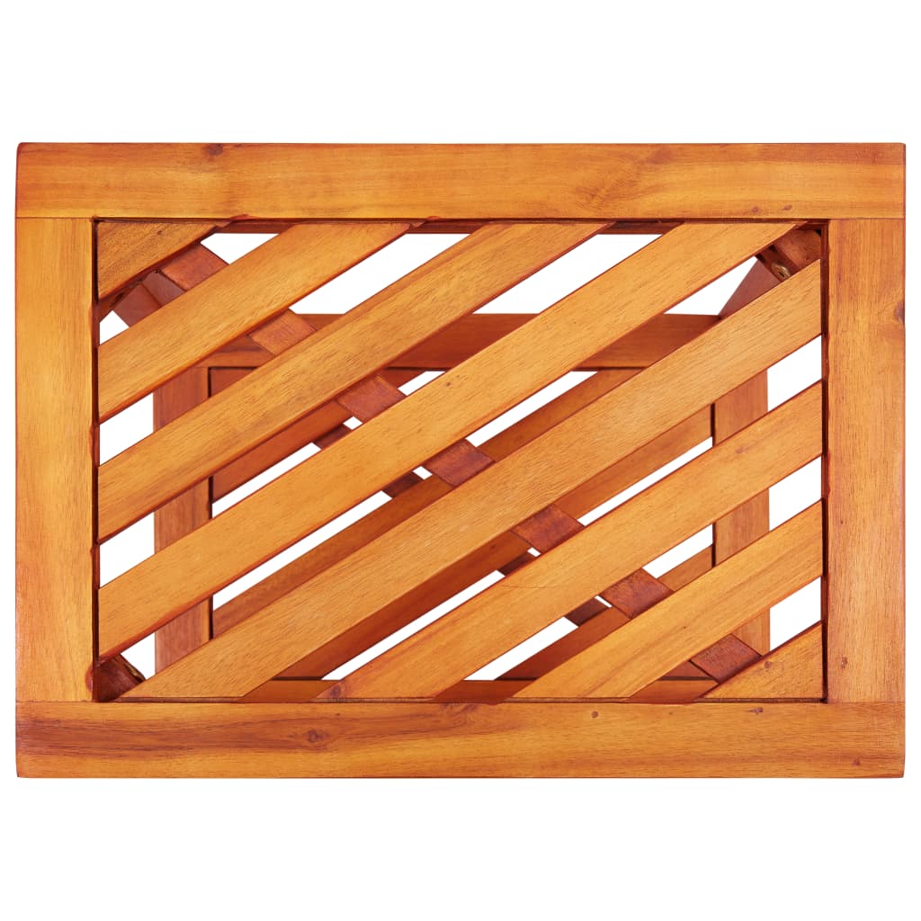 Sidobord massivt akaciaträ 45x33x45 cm