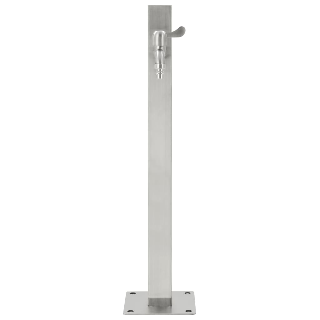 Garden hydrant 65 cm stainless steel square