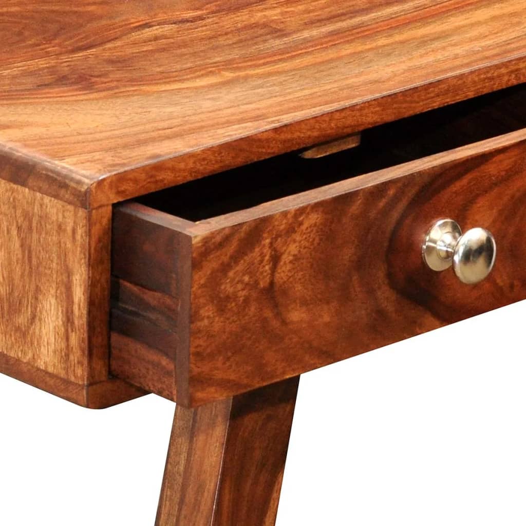 3-drawer side table 76 cm solid sheesham wood