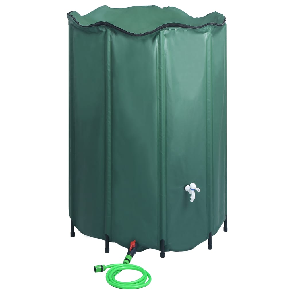 Collapsible rain barrel with crane 1350 L
