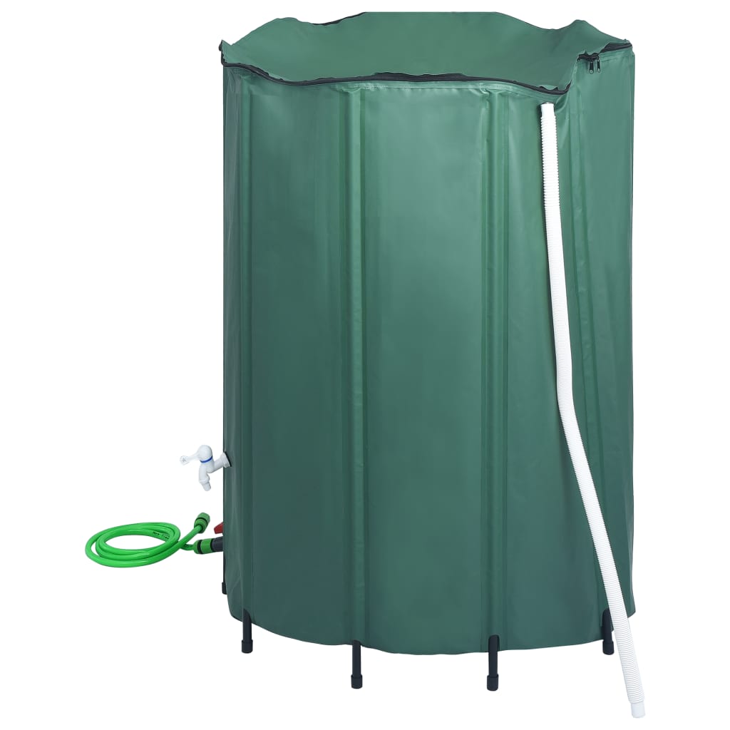 Collapsible rain barrel with crane 1350 L