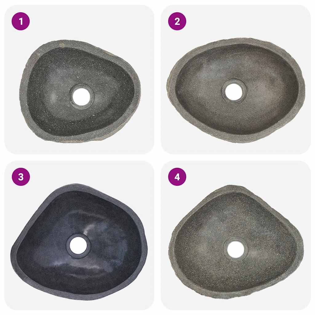Handfat flodsten oval (29-38)x(24-31) cm