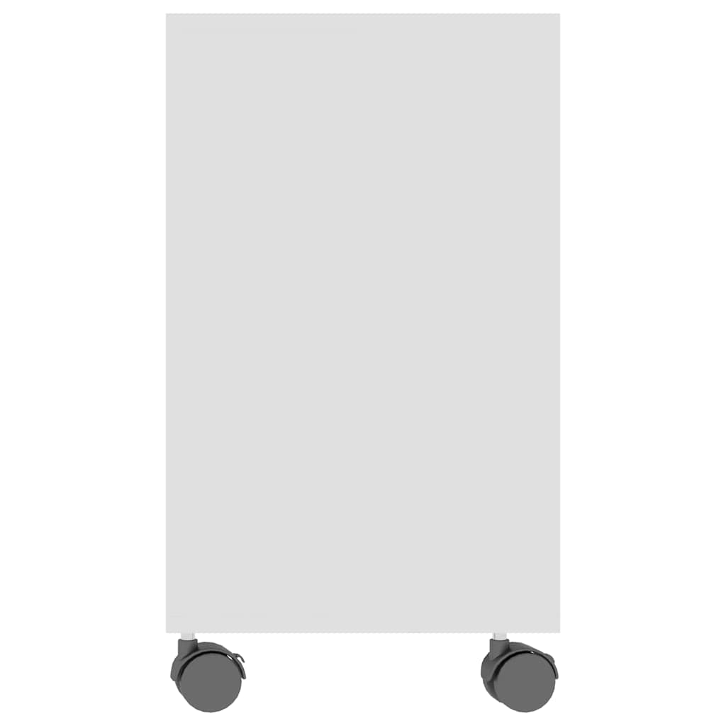 Sidobord vit 70x35x55 cm konstruerat trä