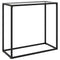 Console table transparent 80x35x75 cm tempered glass