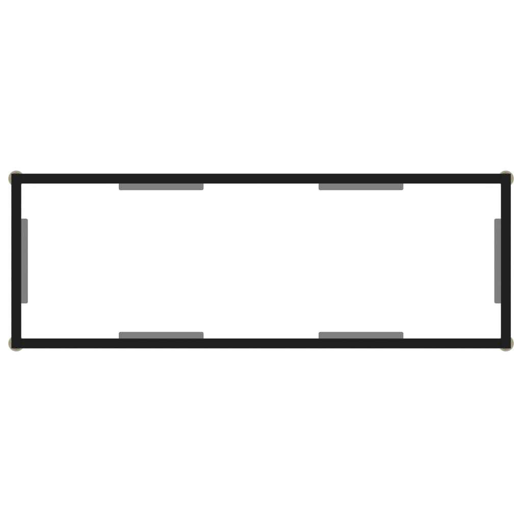Console table transparent 100x35x75 cm tempered glass