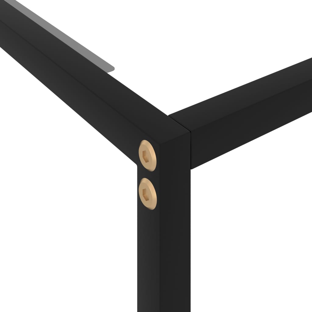 Console table transparent 100x35x75 cm tempered glass