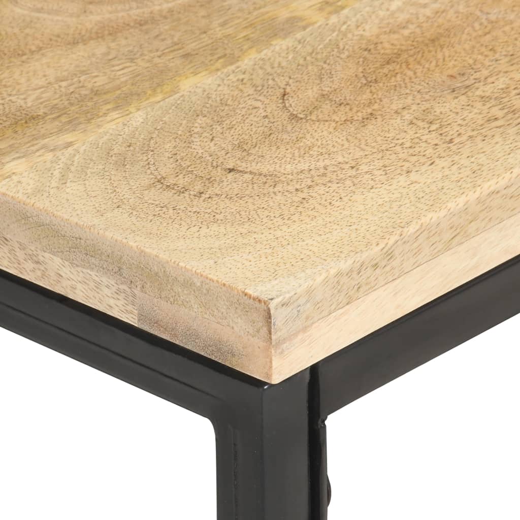 Side table 40x40x35 cm solid mango wood