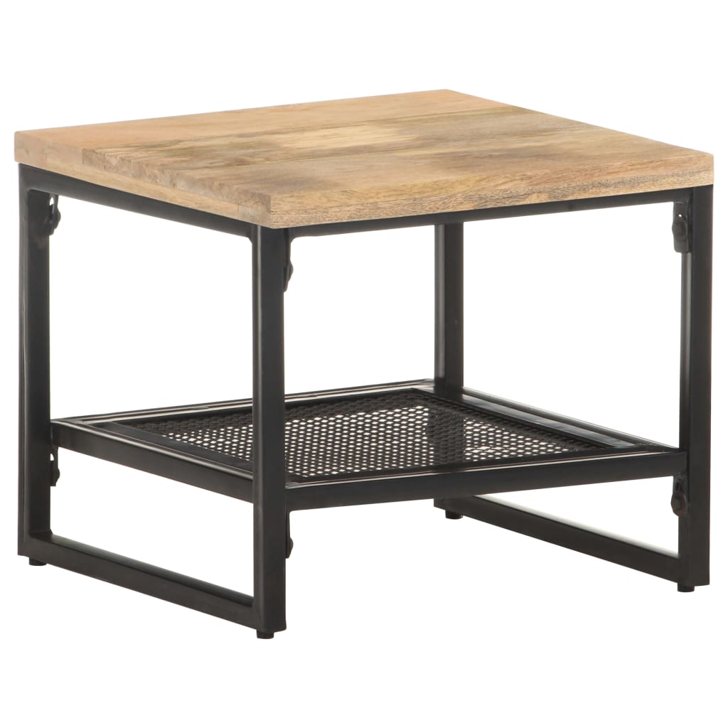 Side table 40x40x35 cm solid mango wood