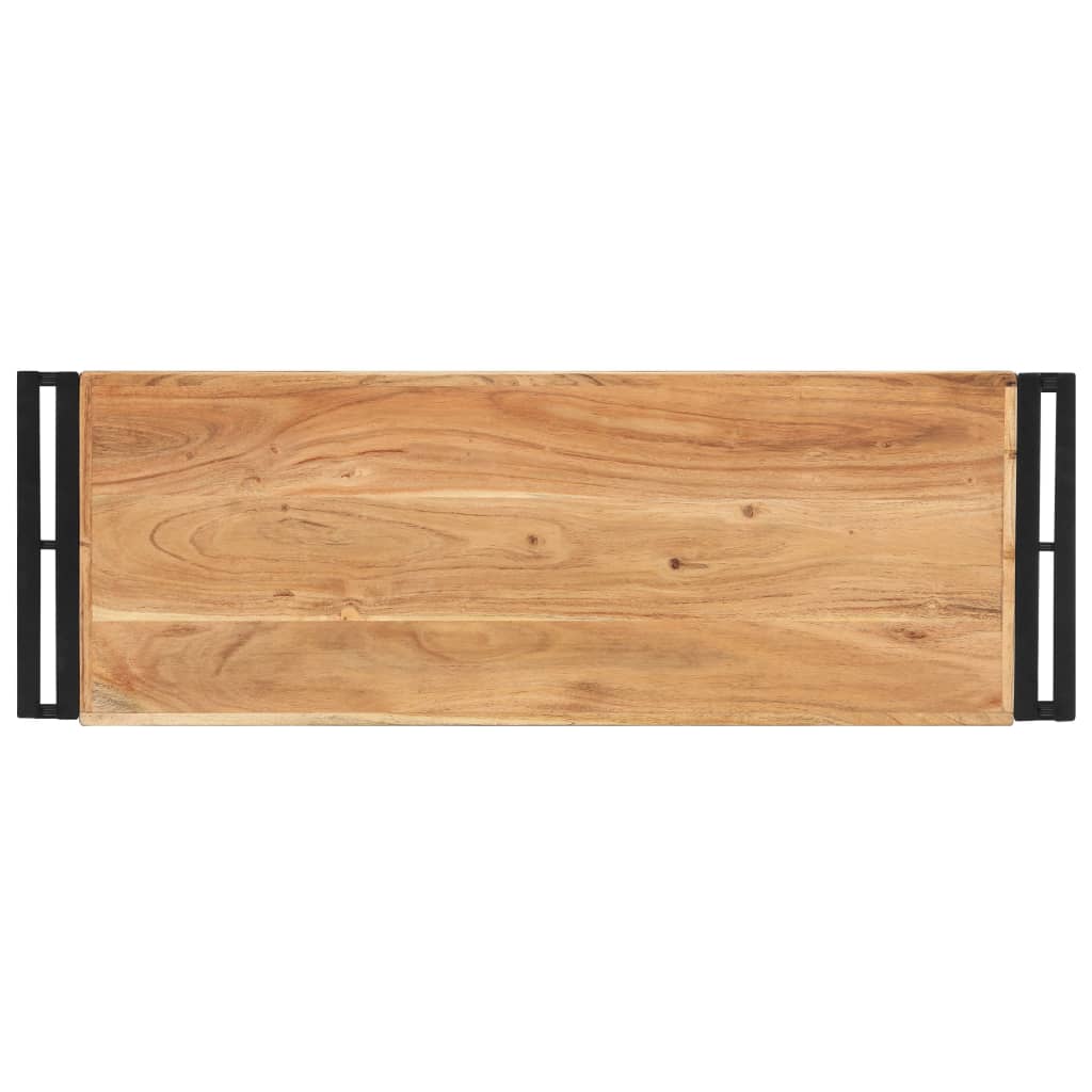 Konsolbord 90x30x75 cm massivt akaciaträ
