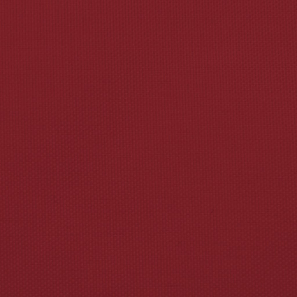 Solsegel oxfordtyg rektangulärt 3,5x5 m röd