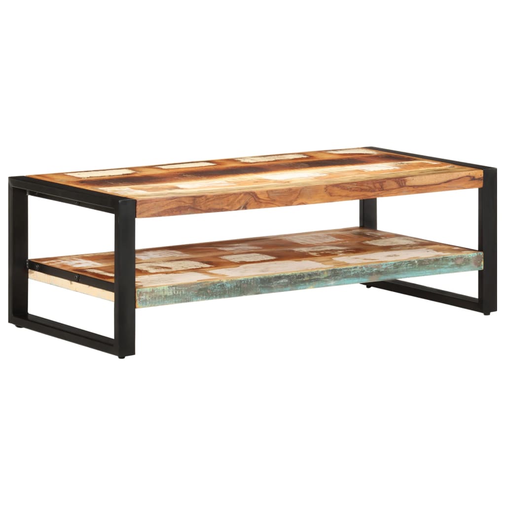 Soffbord 120x60x40 cm massivt återvunnet trä