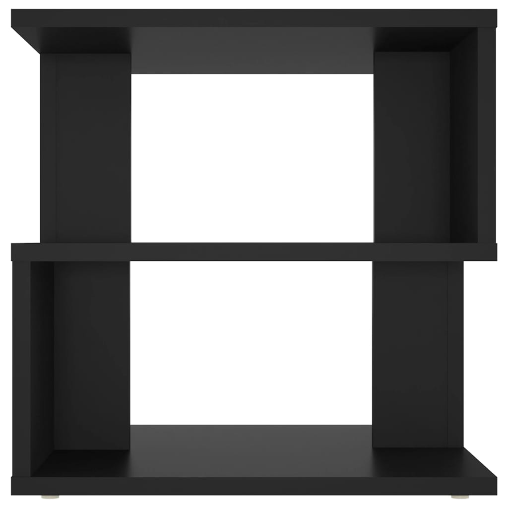 Sidobord svart 40x40x40 cm konstruerat trä