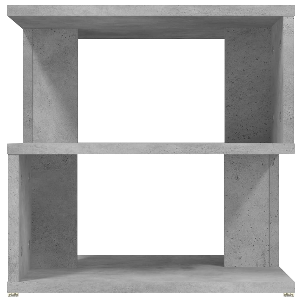 Sidobord betonggrå 40x40x40 cm konstruerat trä