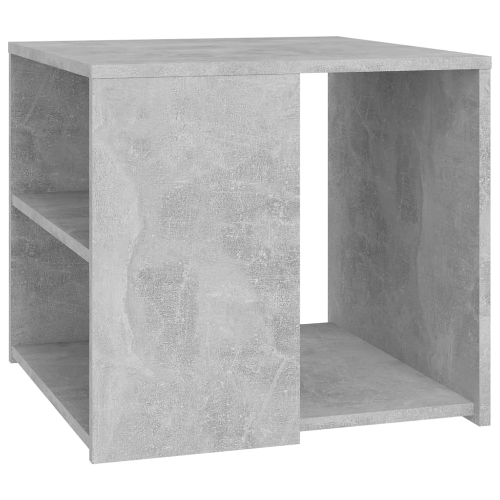 Sidobord betonggrå 50x50x45 cm konstruerat trä