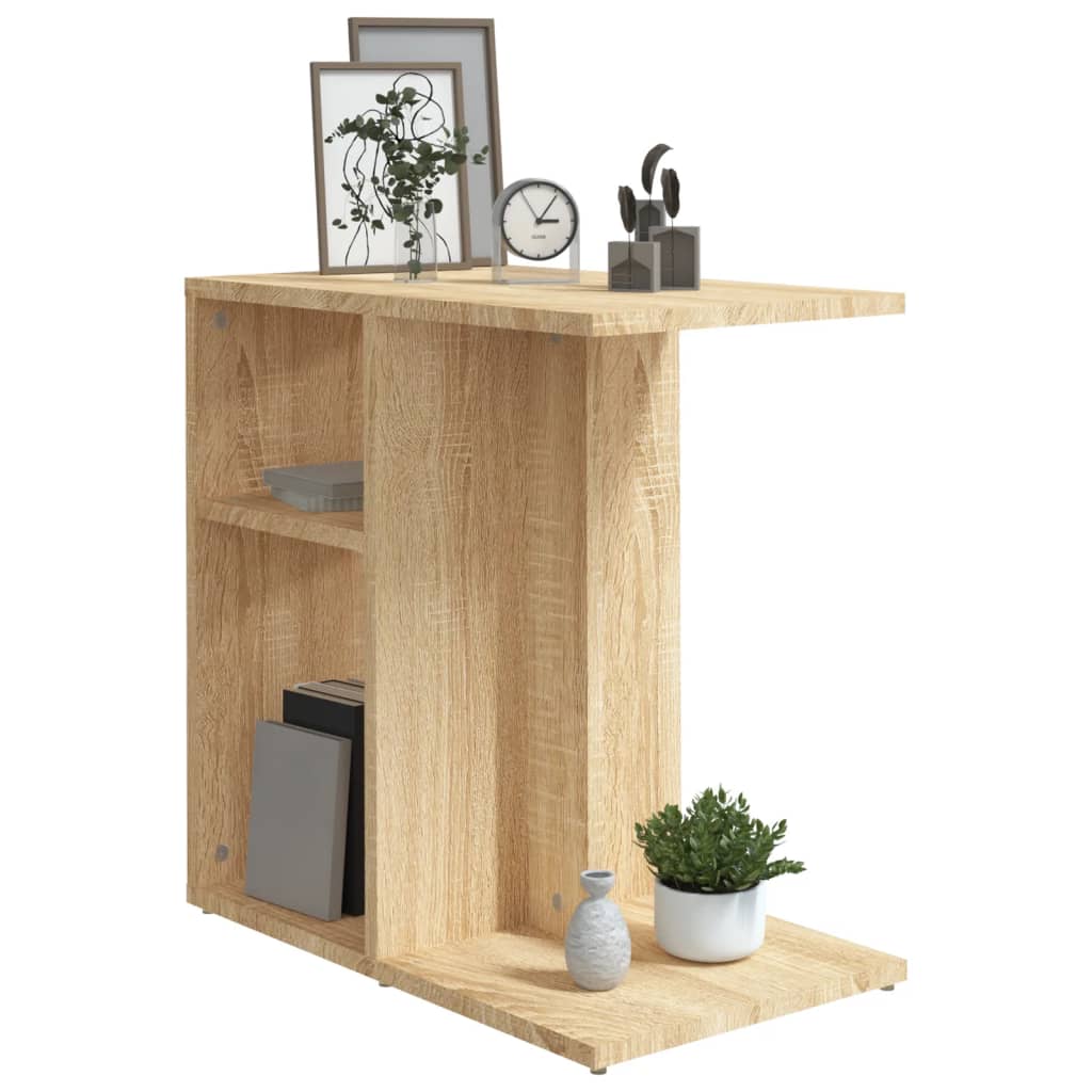 Sidobord sonoma-ek 50x30x50 cm konstruerat trä