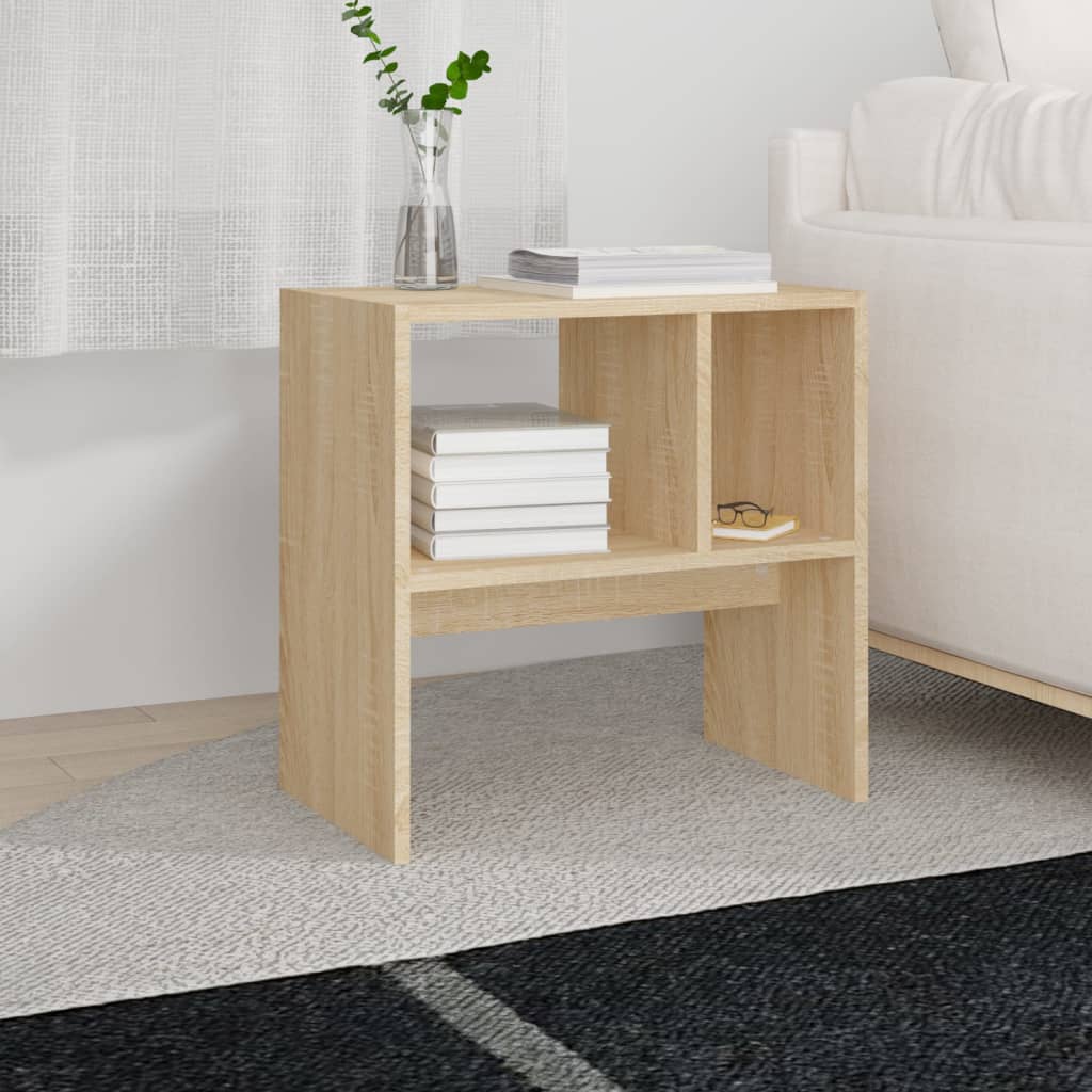 Sidobord sonoma-ek 50x30x50 cm konstruerat trä