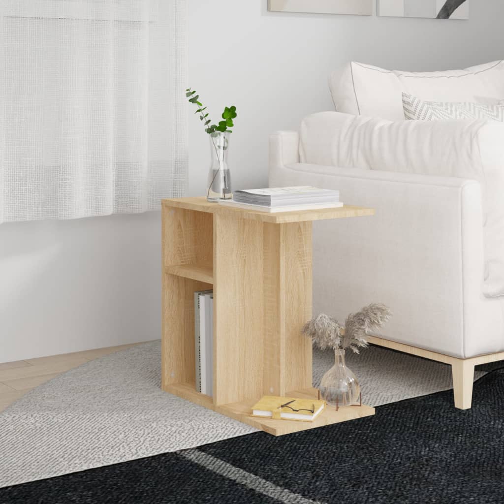 Sidobord sonoma-ek 50x30x50 cm konstruerat trä