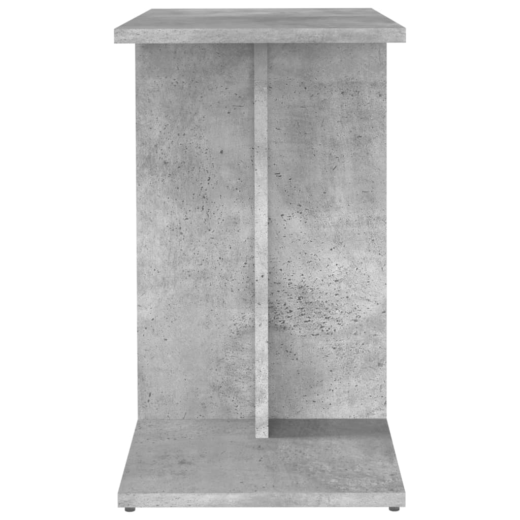 Sidobord betonggrå 50x30x50 cm konstruerat trä