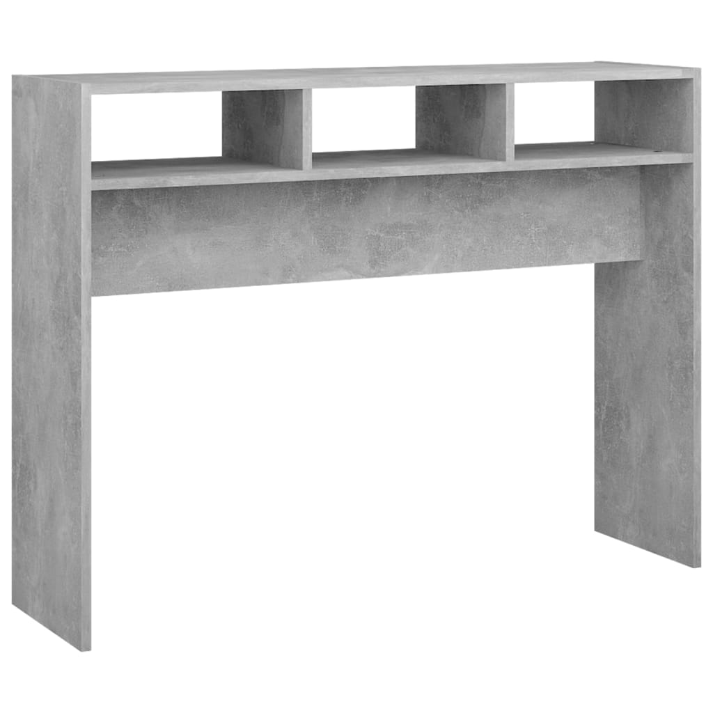 Konsolbord betonggrå 105x30x80 cm konstruerat trä
