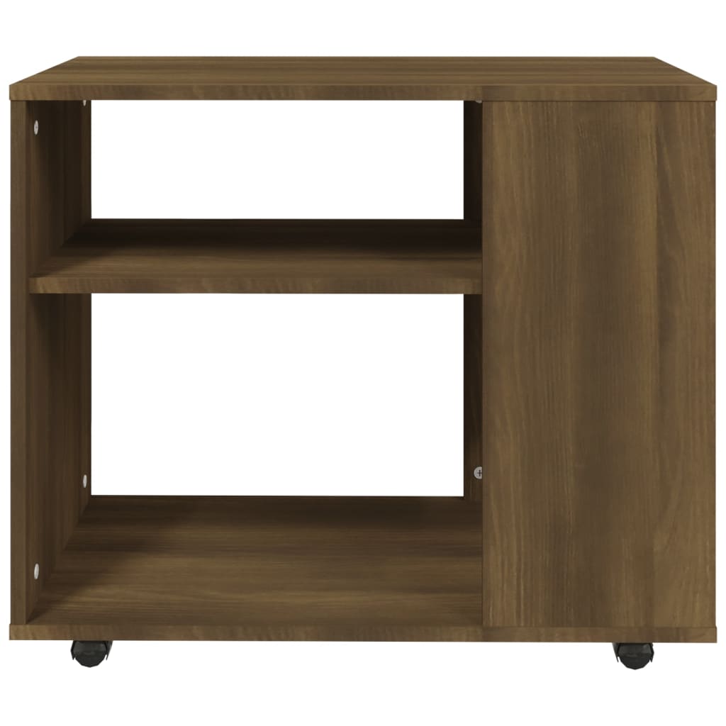 Sidobord brun ek 70x35x55 cm konstruerat trä