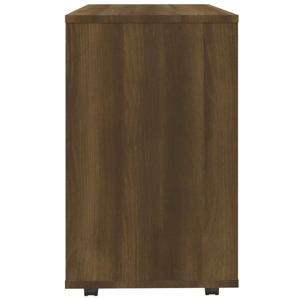 Sidobord brun ek 70x35x55 cm konstruerat trä