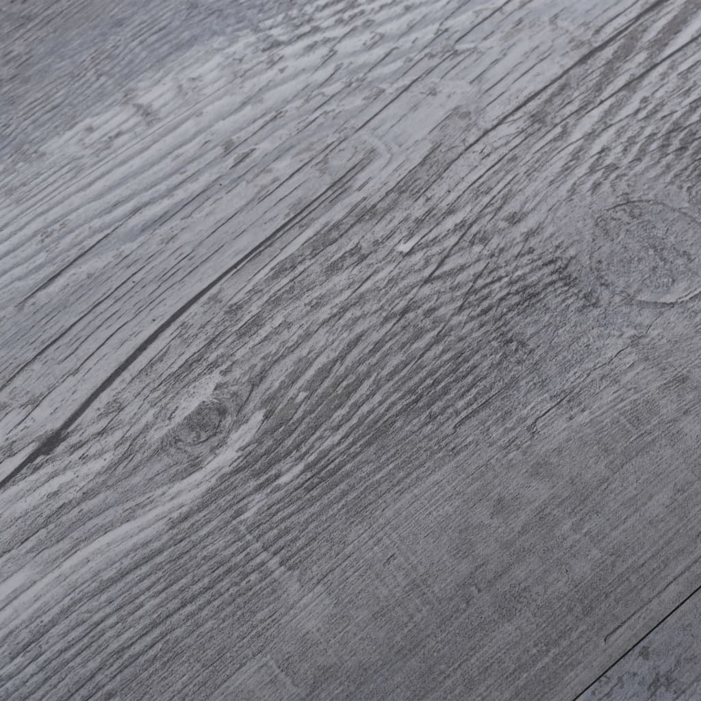 Självhäftande PVC-golvbrädor 2,51 m² 2 mm mattgrå trä