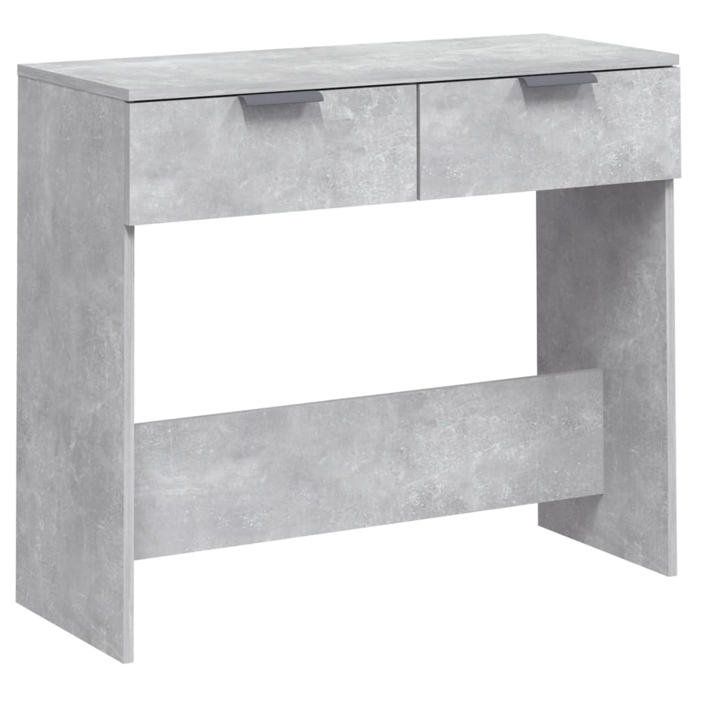 Konsolbord betonggrå 90x36x75 cm konstruerat trä
