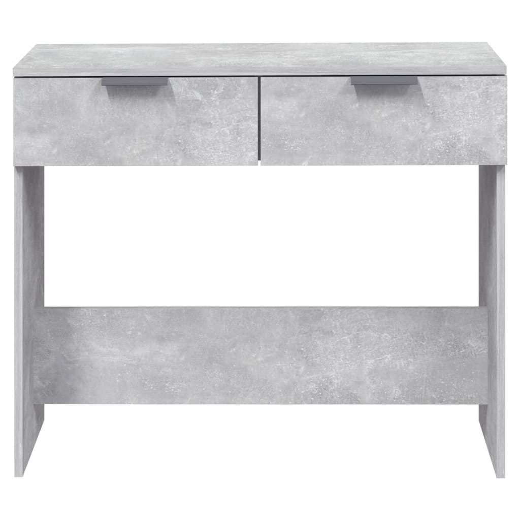 Konsolbord betonggrå 90x36x75 cm konstruerat trä