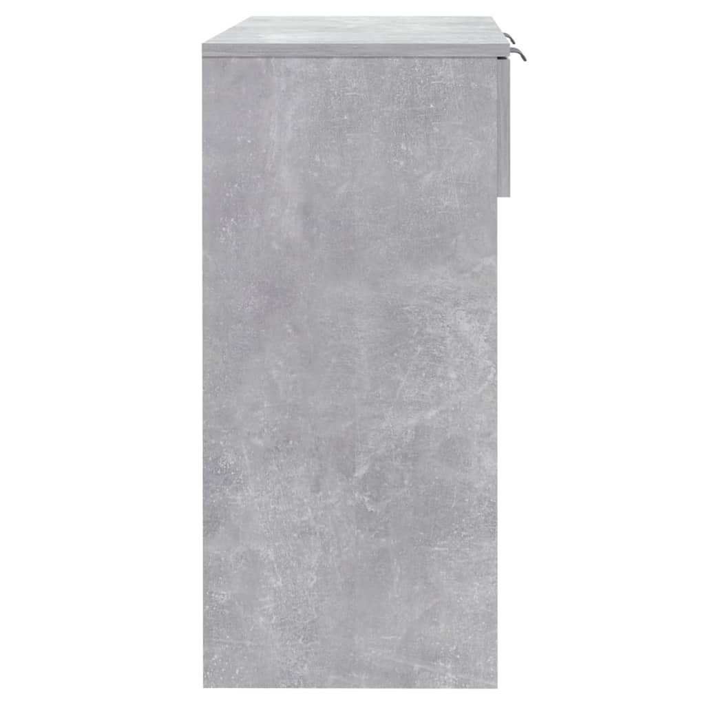 Konsolbord betonggrå 90x36x75 cm konstruerat trä