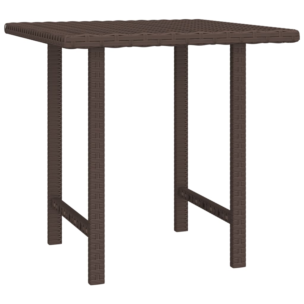 Sidobord 3 delar med brun konstrotting