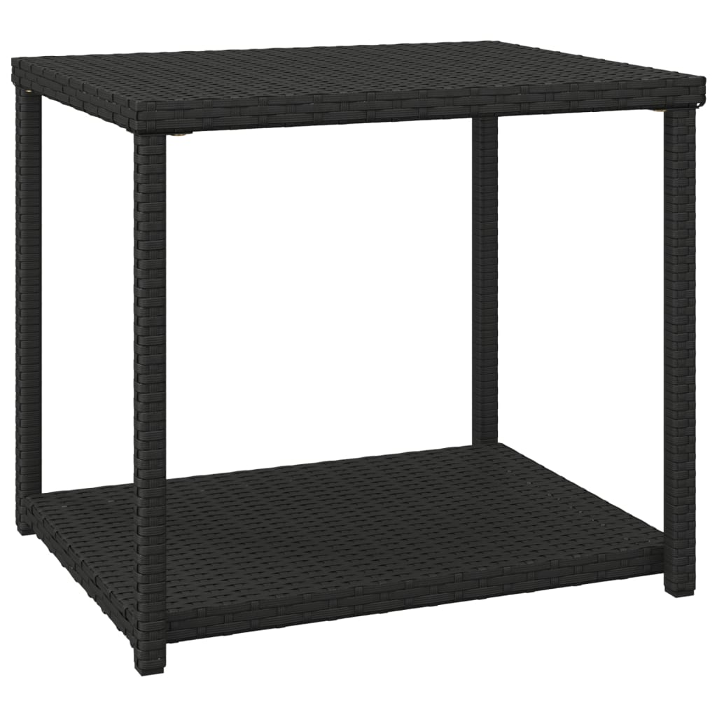 Sidobord svart 55x45x49 cm konstrotting