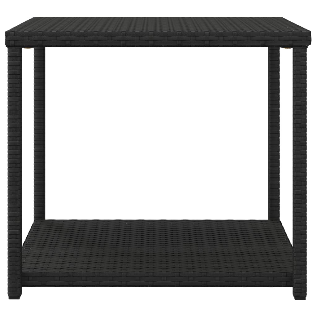 Sidobord svart 55x45x49 cm konstrotting