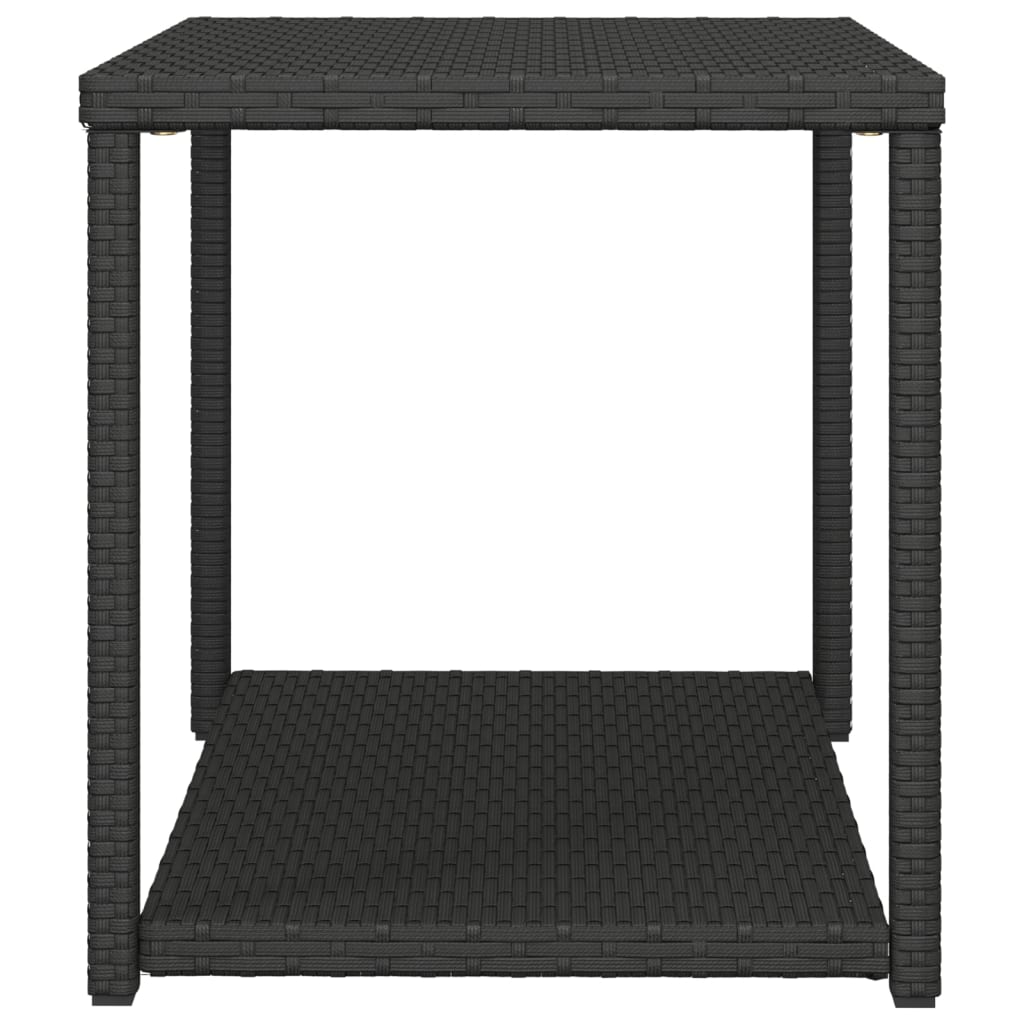 Sidobord svart 55x45x49 cm konstrotting