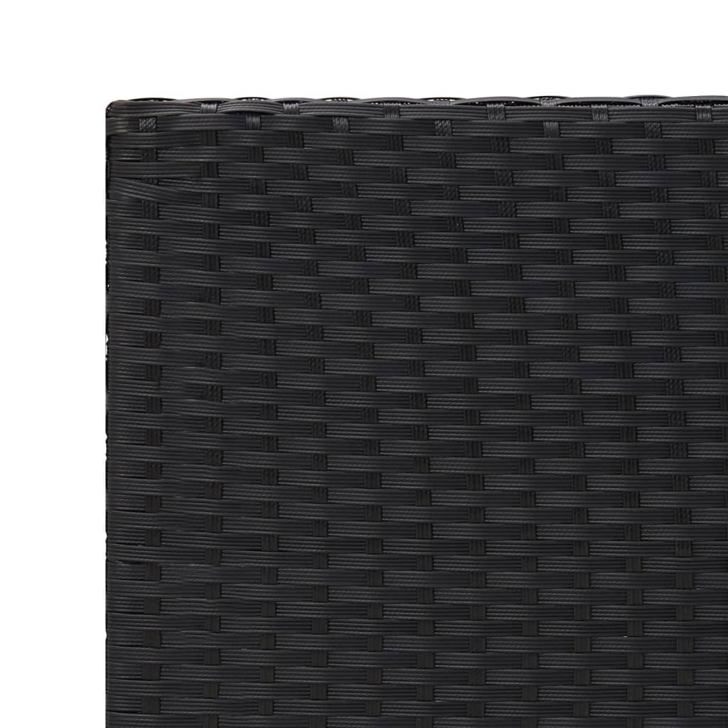 Sidobord svart 55x45x49 cm konstrotting