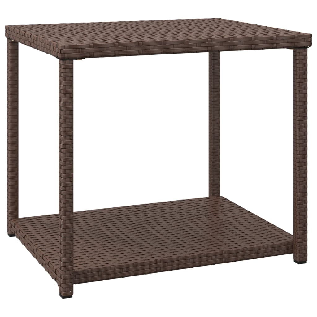 Sidobord brunt 55x45x49 cm konstrotting