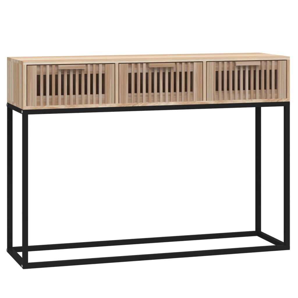 Konsolbord 105x30x75 cm konstruerat trä och järn