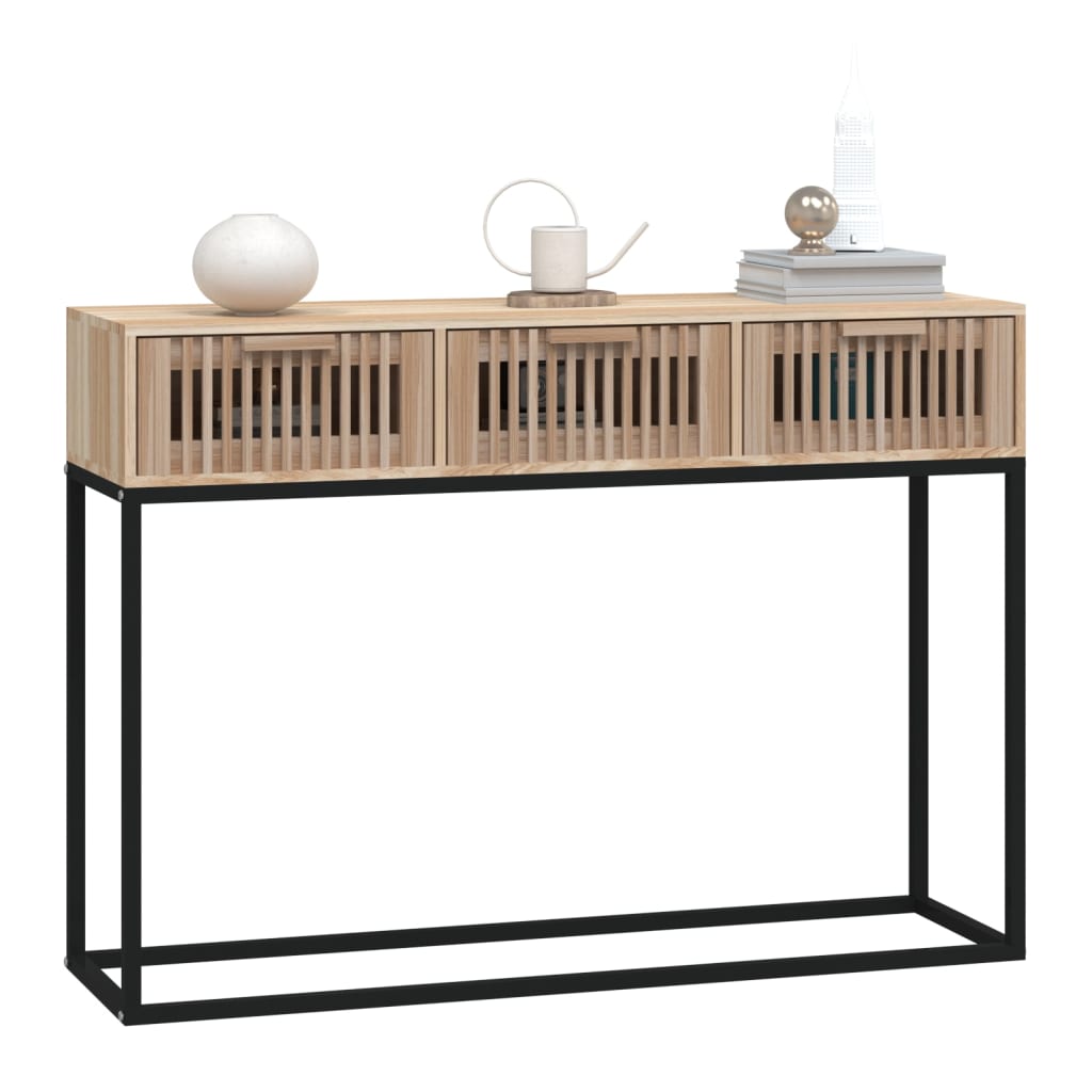 Konsolbord 105x30x75 cm konstruerat trä och järn