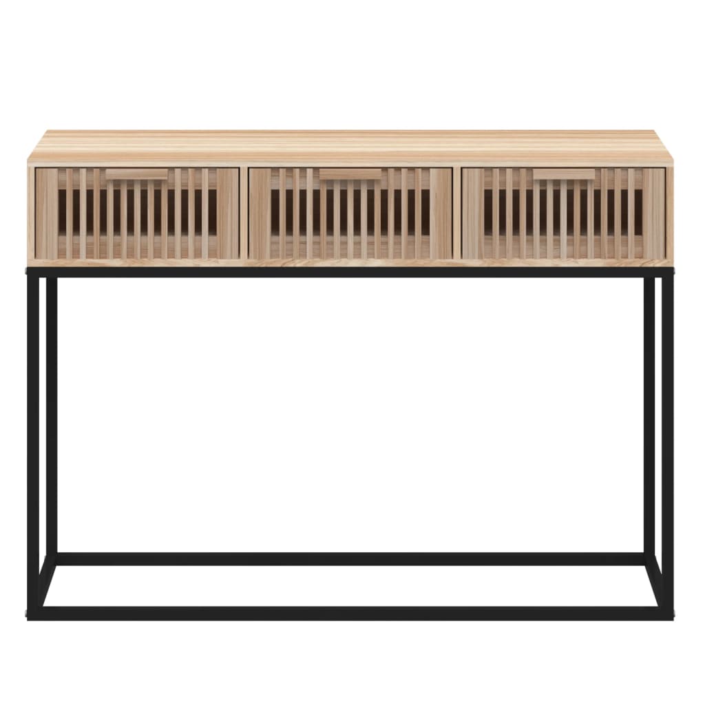 Konsolbord 105x30x75 cm konstruerat trä och järn