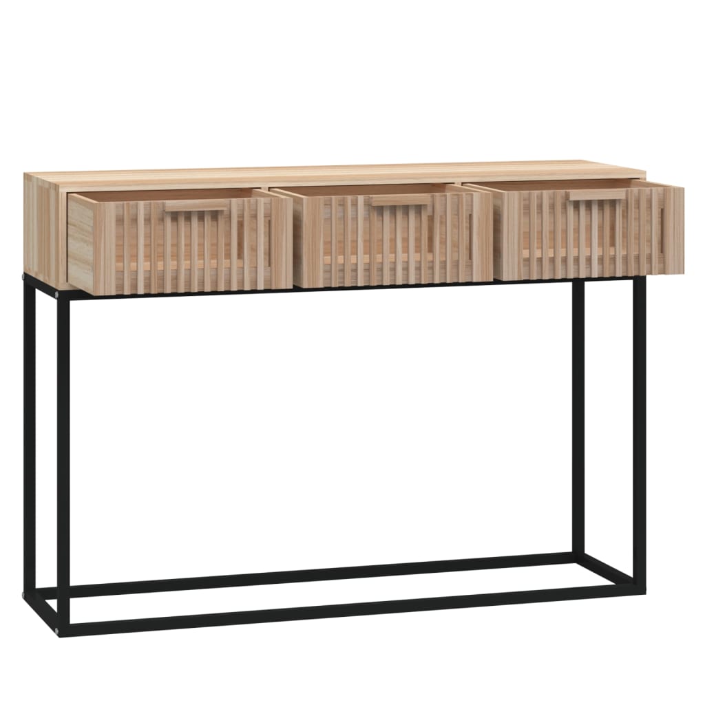 Konsolbord 105x30x75 cm konstruerat trä och järn