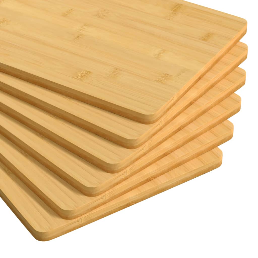 Frukosttallrikar 6 st 22x14x0,8 cm bambu