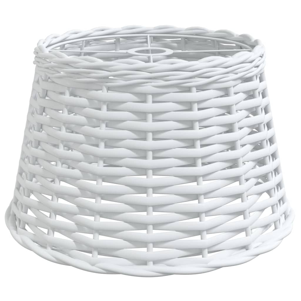Taklampskärm vit Ø38x23 cm korgmaterial