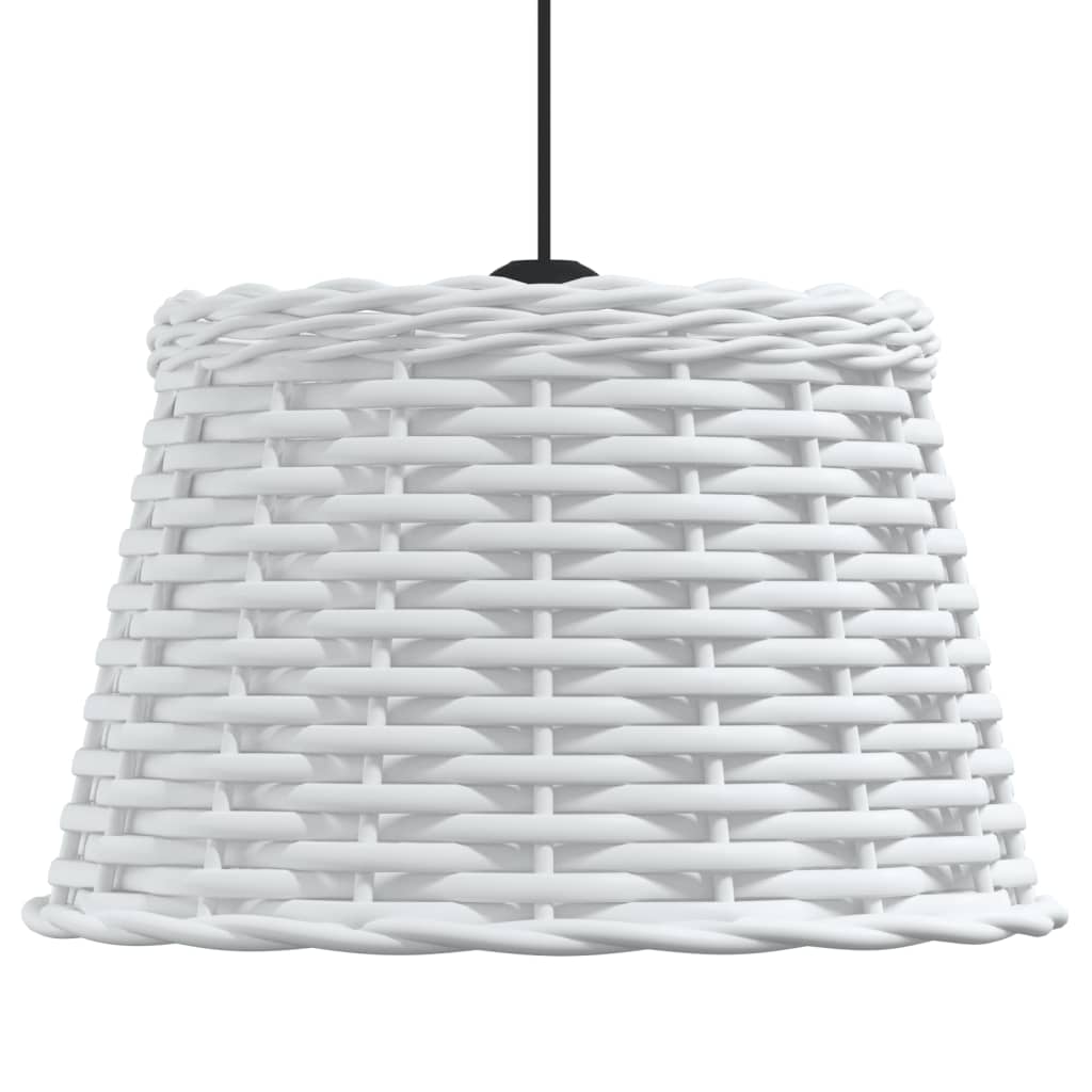 Taklampskärm vit Ø38x23 cm korgmaterial