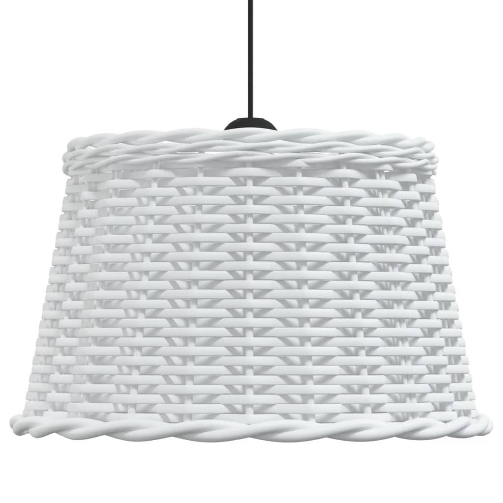 Taklampskärm vit Ø45x28 cm korgmaterial