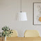 Taklampskärm vit Ø45x28 cm korgmaterial