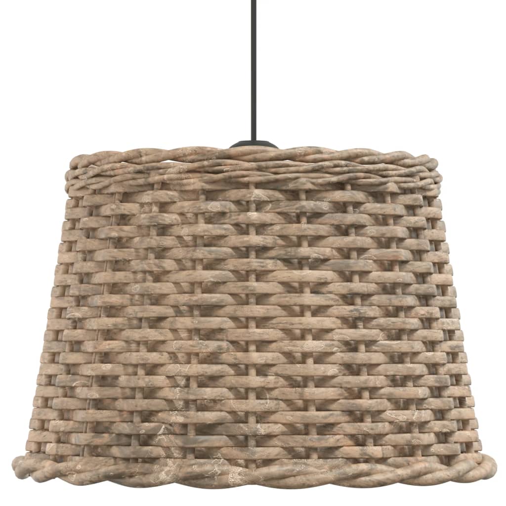 Ceiling lamp shade brown Ø40x26 cm wicker material