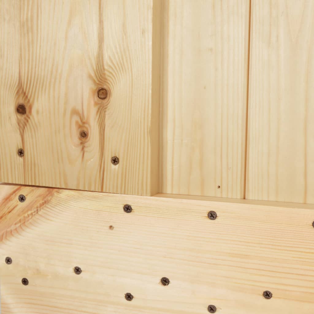 Sliding door with fittings 95x210 cm solid pine